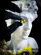 Gothic Evil Eye Ring: Antique Silver Devil's Eye, Adjustable Amulet
