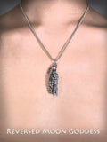 Grim Reaper Scythe Necklace, Gothic Hades Skull Pendant, Dark Mythology-Inspired Jewelry, Alloy Memento Mori Charm, Gothic Protection Amulet