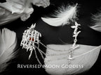 925 Silver Butterfly Birdcage Brooch: Gothic Y2K Art Nouveau Pin