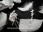 925 Silver Butterfly Birdcage Brooch: Gothic Y2K Art Nouveau Pin