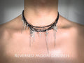 Gothic Cross Pendant Necklace: Spinel, Y2K Alternative Charm