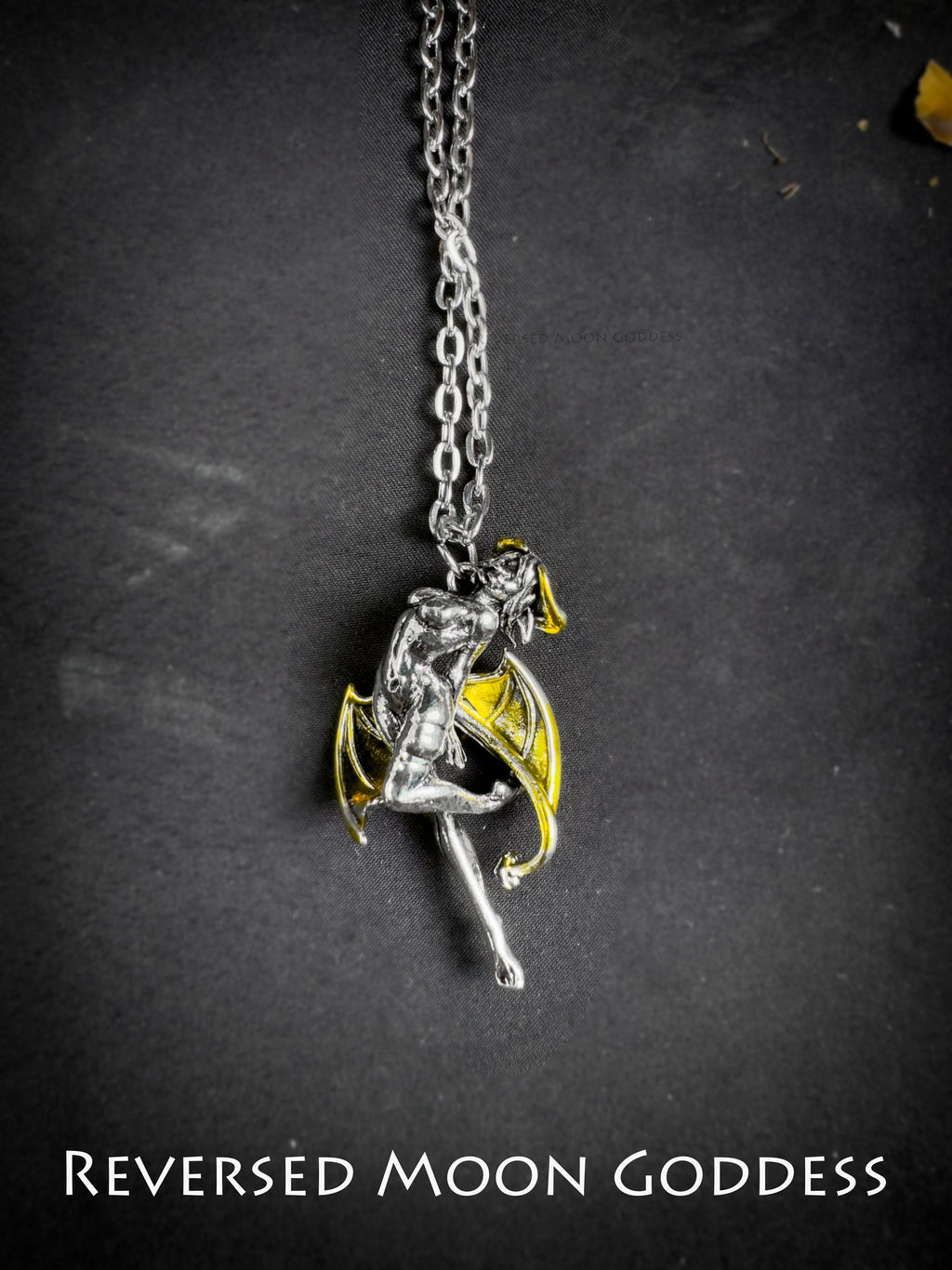 Agrat Succubus Pendant: Gothic Devil Angel Necklace, Wealth Charm