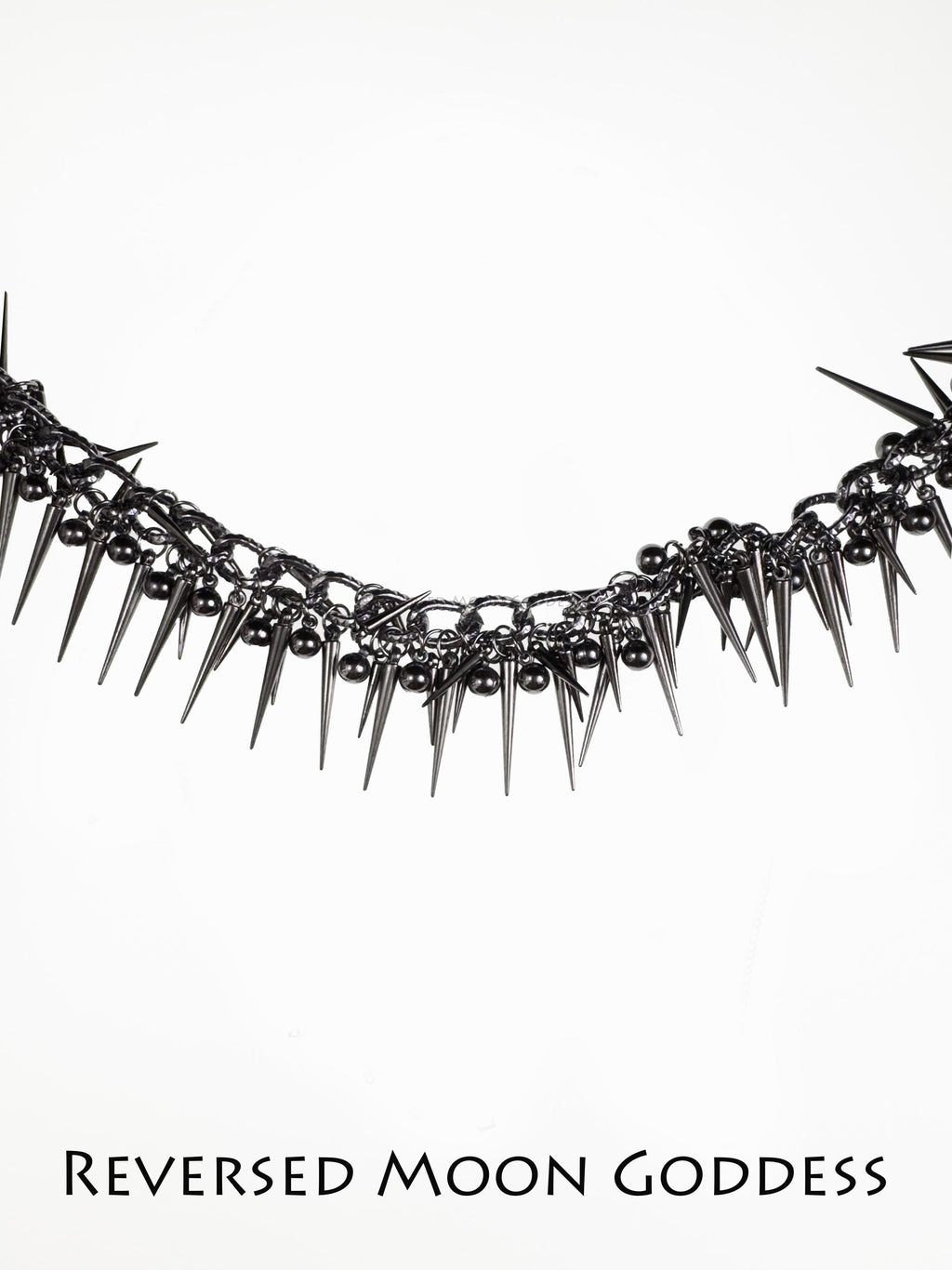 Punk Spike Chain Necklace: Y2K Gothic Rivet Accessory