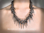 Punk Spike Chain Necklace: Y2K Gothic Rivet Accessory