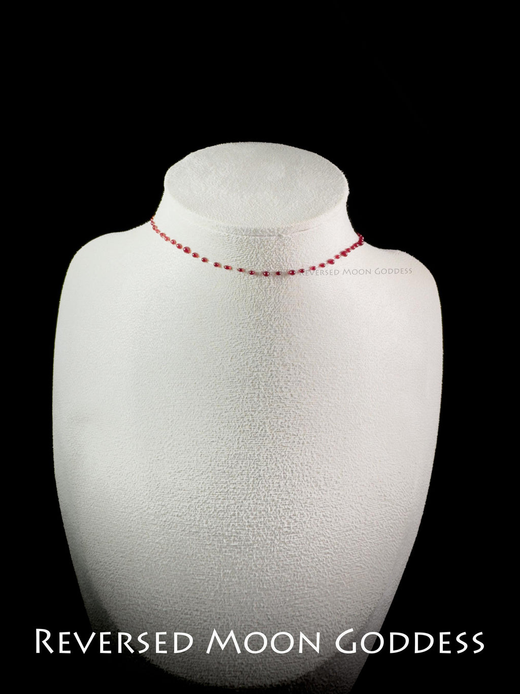 Gothic Blood Drop Necklace • Red Crystal Choker with Layered PU Leather • Gothic Lolita Jewelry for Women, Men & Cosplay