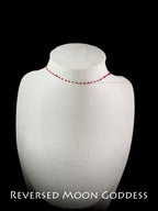 Gothic Blood Drop Necklace • Red Crystal Choker with Layered PU Leather • Gothic Lolita Jewelry for Women, Men & Cosplay