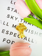 Handmade Gold-Plated Eternal Flower Ornament: Blooming Bouquet Keepsake