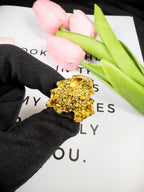 Handmade Gold-Plated Eternal Flower Ornament: Blooming Bouquet Keepsake